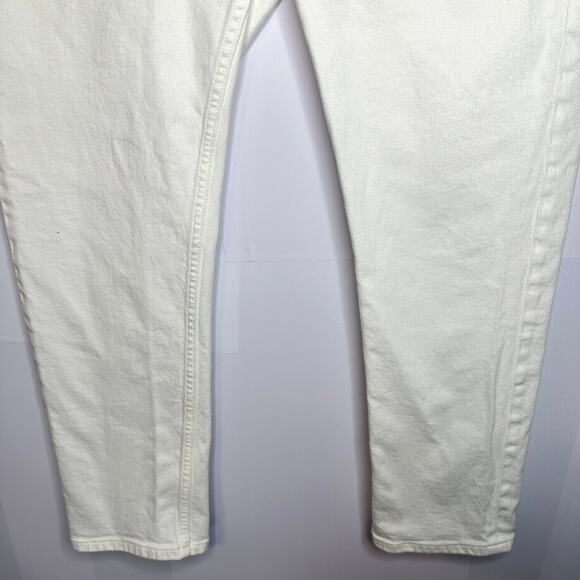 Everlane White Boyfriend High Rise Ankle Jeans Size 32 Regular - Picture 3 of 6